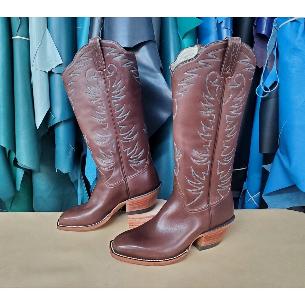 Kimmel Boot Co. Custom Women's Calfskin Western Cowboy Boots US 9-9.5 E (Wide)